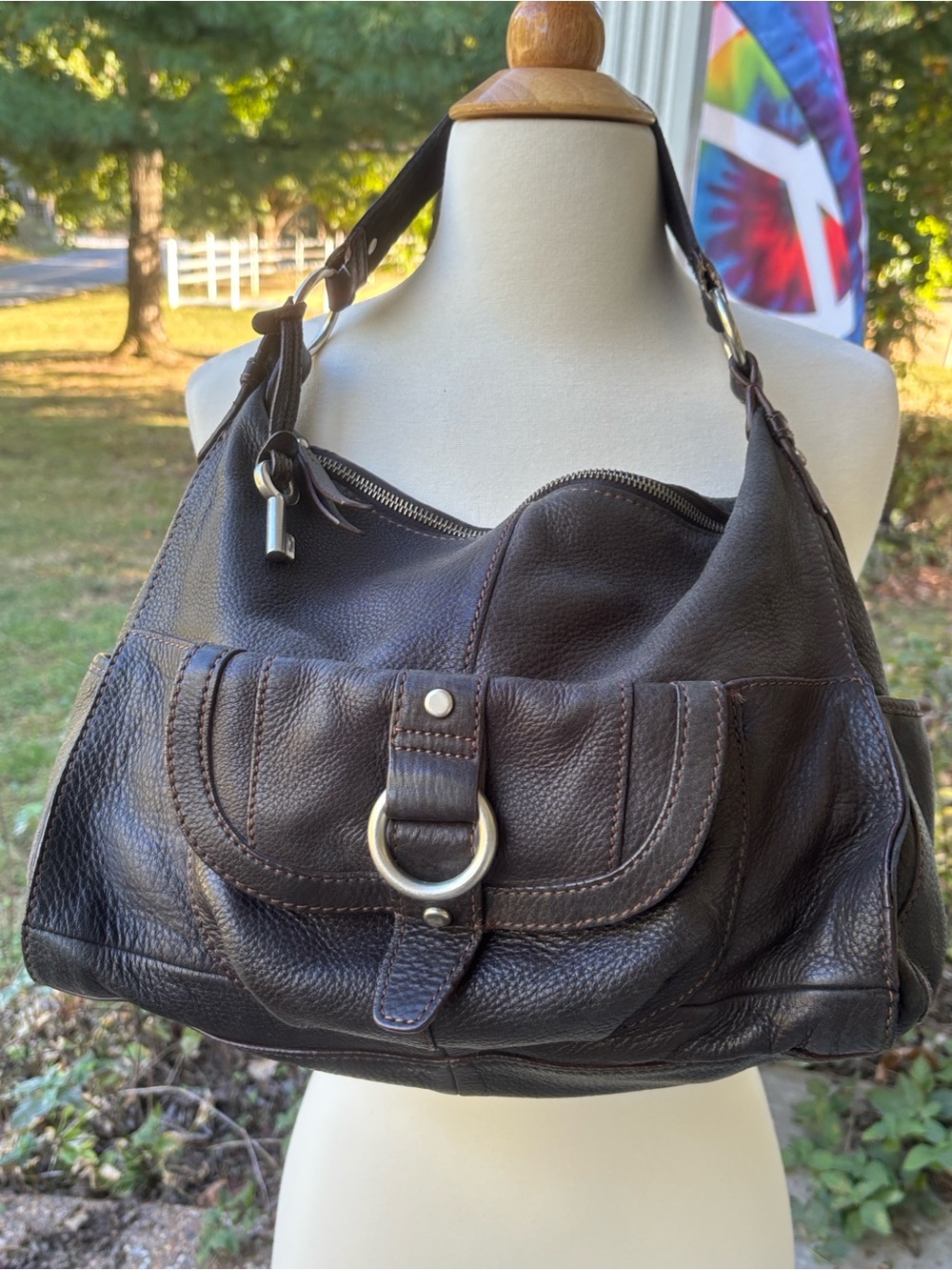 Fossil Milo Genuine Leather Hobo